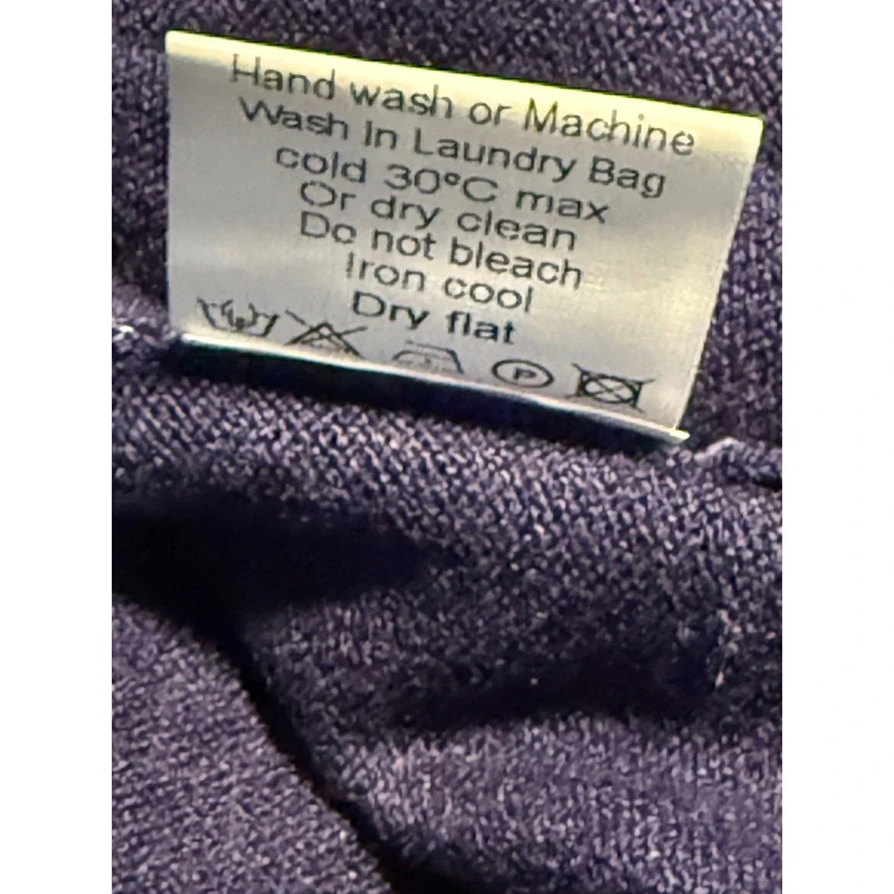 MLANM‎ Womens Navy Blue Crew Neck Long Sleeve Sweater Knit Top XL soft classic